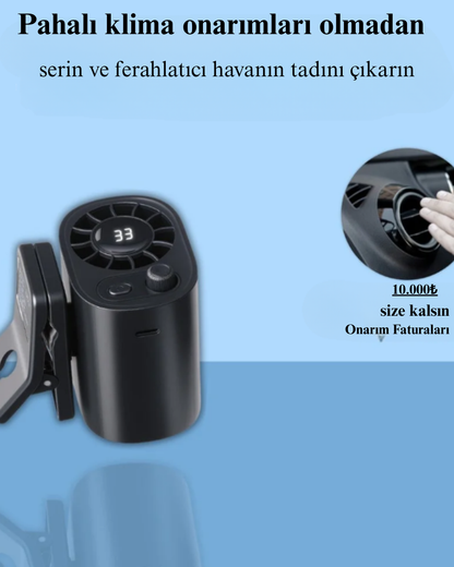 DAKO ClipCool™ - Klipsli Mini Araç Soğutucu Fan