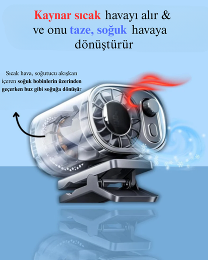 DAKO ClipCool™ - Klipsli Mini Araç Soğutucu Fan